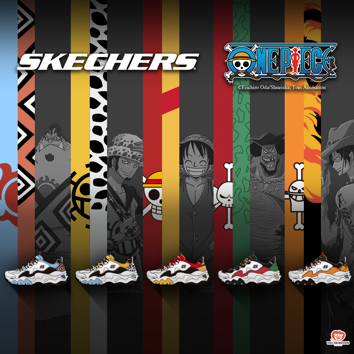 Skecher Dlite x One Piece Collection