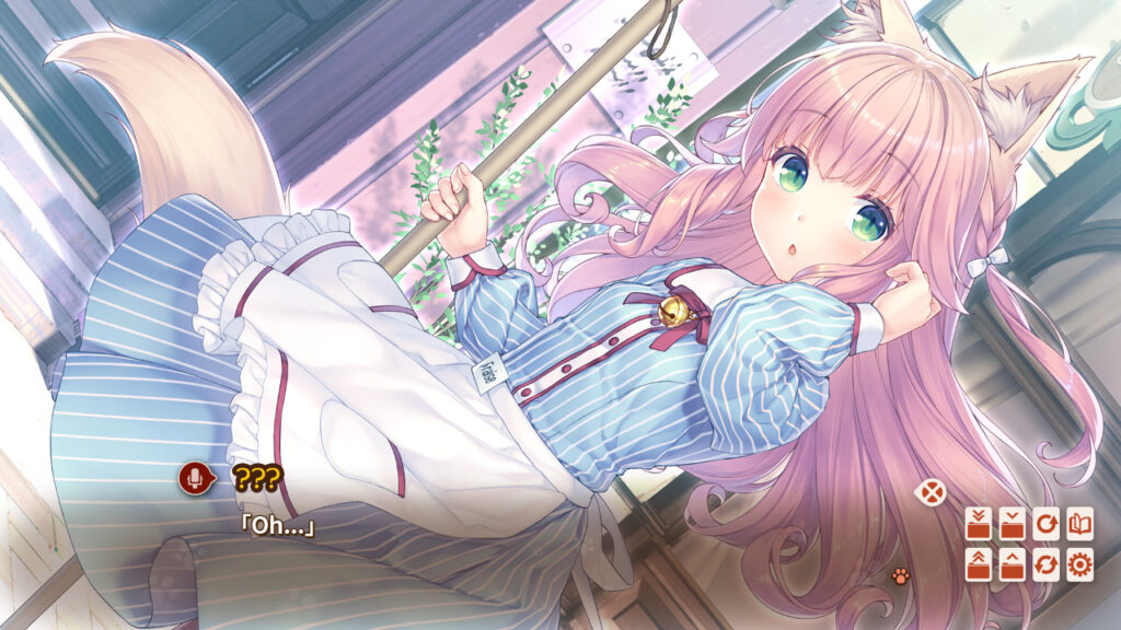 ฉากตกใจของหนึ่งในตัวละครภายใน NEKOPARA Vol. 4 สุดน่ารัก