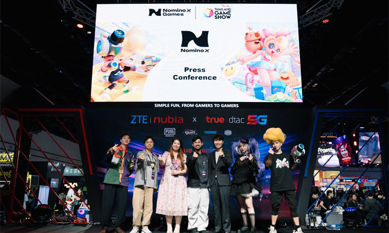 NominoX จับมือ ทรู เปิดตัว ColorBANG และเกมใหม่ TrickStrom สุดคิวท์ใน Thailand Game Show 2024!