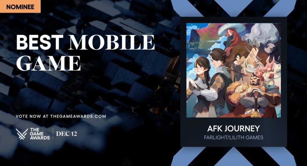 AFK Journey ยังได้เข้าชิงรางวัล Game Of The Year สาขาเกมมือถือที่ดีที่สุด จากงาน The Game Awards