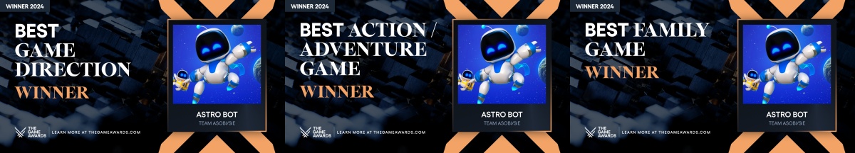 รางวัลอื่น ๆ ที่ Astro Bot คว้ามาครอบครอง