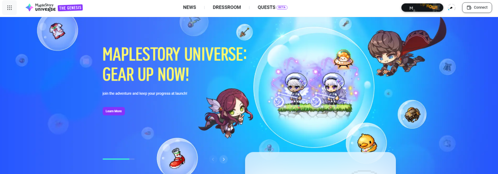 เว็บไซต์ของ MapleStory N