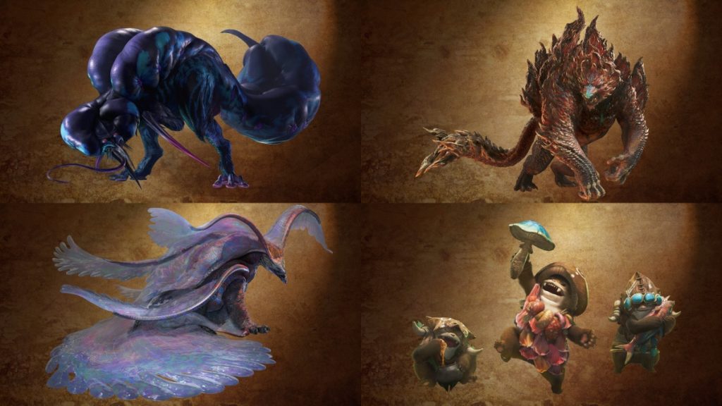 ตัวอย่างมอนสเตอร์ในเกม Monster Hunter Wilds