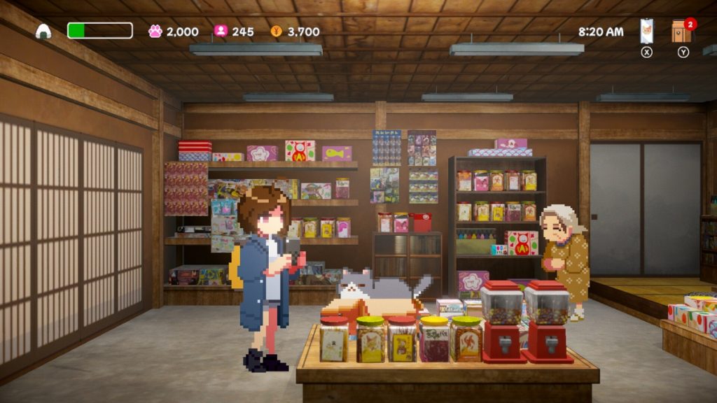 การพูดคุยกับ NPC ในเกม Neko Odyssey