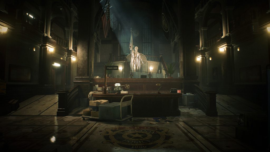 ฉากใน Resident Evil 2 ที่มีความละเอียดสูงสวยงาม