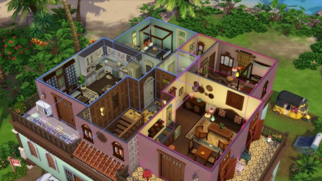 การตกแต่งบ้านในเกม The Sims 4